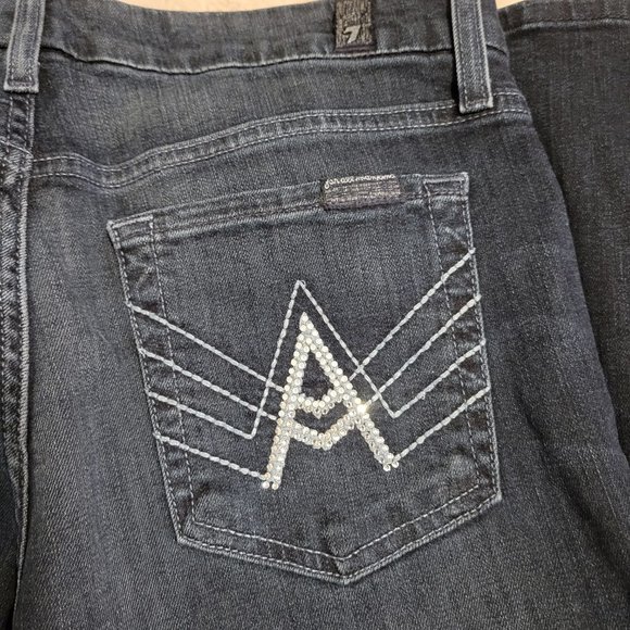 7 For All Mankind 'A' Pocket Denim Jeans Size: 28 - Picture 6 of 10